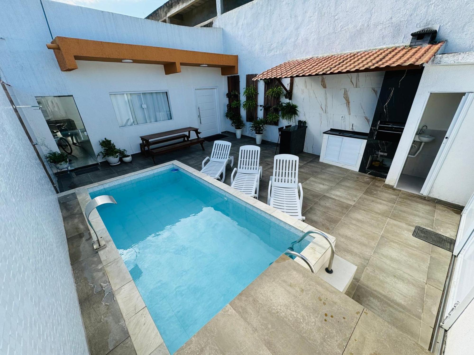 Villa Casa Compacta Com Piscina Guarujá Exterior foto
